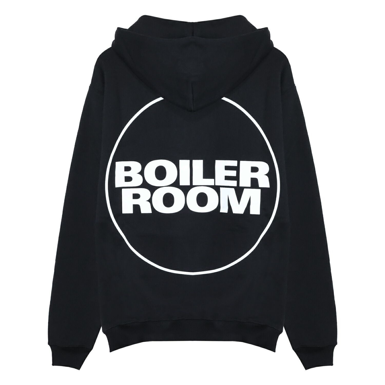 BOILER ROOM (ボイラー ルーム)BOILER ROOM LOGO ZIP THRU HOOD (BLACK