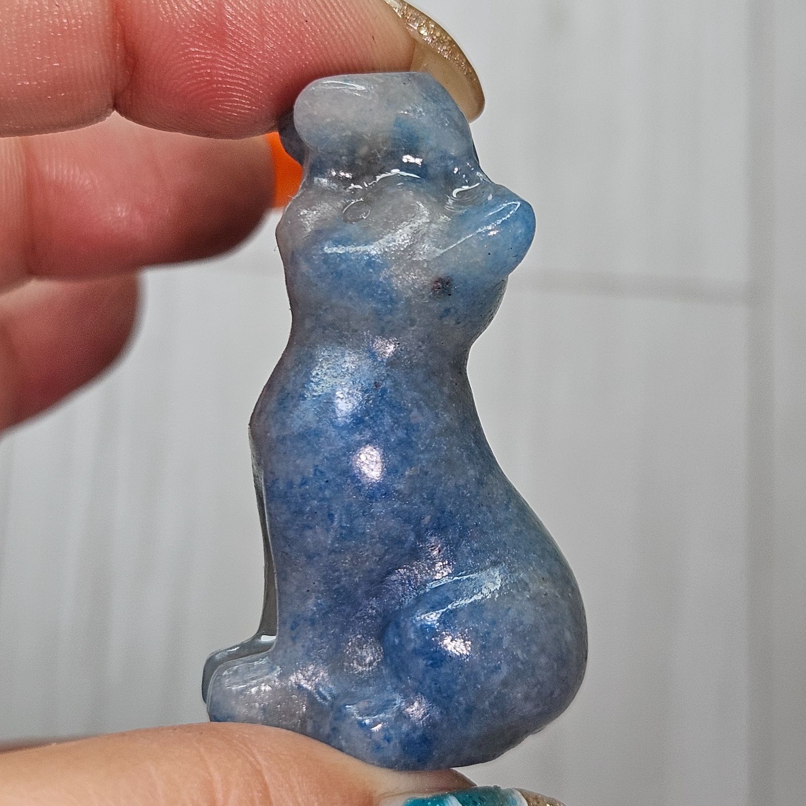 ☆天然石☆トロレアイト☆トロール石☆猫☆ネコ☆彫刻☆カービング