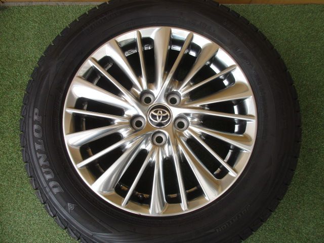 【即日発送】 み トヨタ純正 アルファード ヴェルファイア 225 60R17 スタッドレスタイヤ４本SET 20系 30系 全品無料。