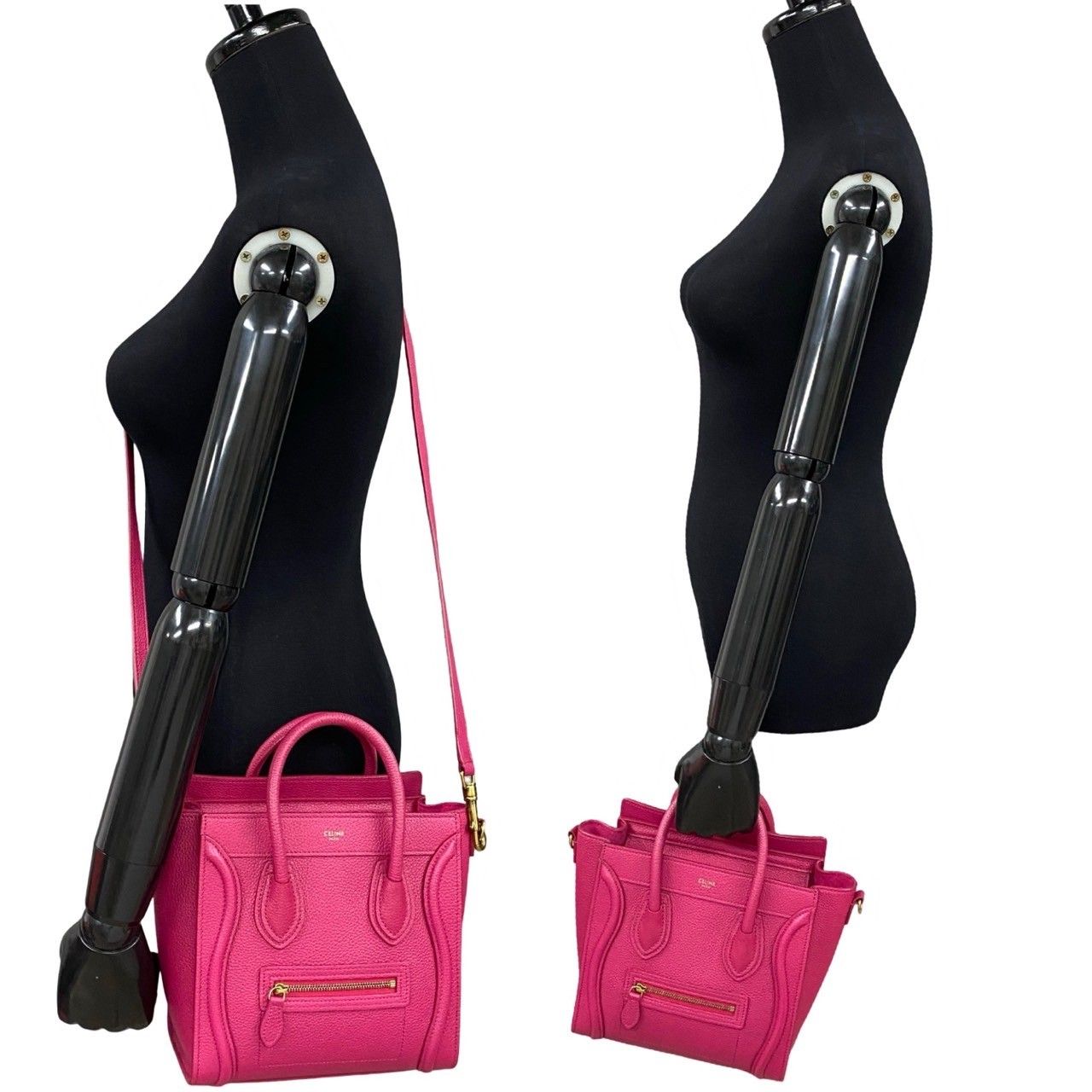 未使用保管品 袋付き CELINE セリーヌ ラゲージ ナノ ショッパー