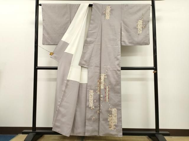 平和屋着物○小千谷紬 百柄 正絹 逸品 CAAQ9127vf