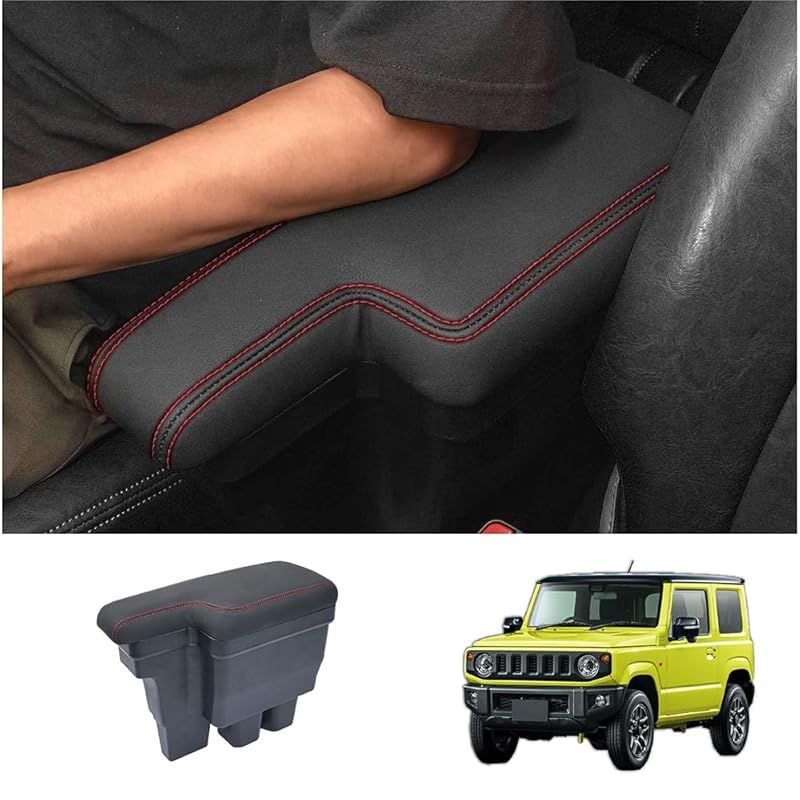CRAFT WORKS クラフトワークス ジムニー JB64 JB74 アームレスト コンソールボックス センターコンソール シエラ 収納 JIMNY レッドステッチ ジムニー|ジムニーシエラ
