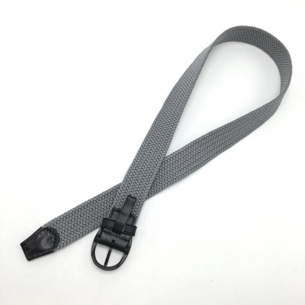 BRIEFING - 【美品】ブリーフィング メッシュベルト グレー×黒 編み込み レディース  ゴルフウェア BRIEFING 美品】ブリーフィング メッシュベルト グレー×黒 編み込み