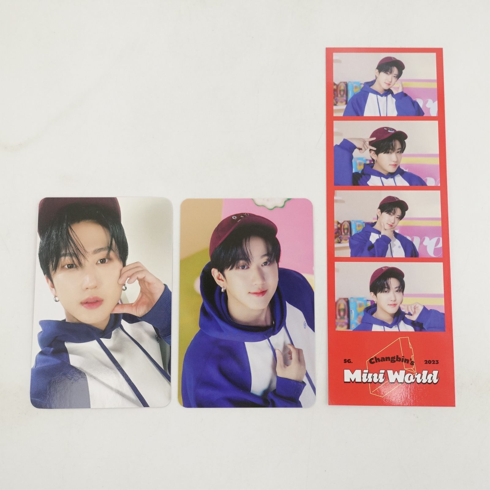 スキズ　チャンビン　トレカ　ステッカー　Stray Kids Changbin Stray Kids チャンビン シーグリ 2023 トレカ フォト カード