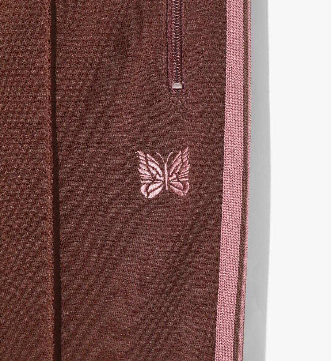 正規品 LHP ニードルズ ポリエステルジャージー素材 パンツ ブラウン 正規品 LHP NEEDLES ニードルズ ポリエステルジャージー素材