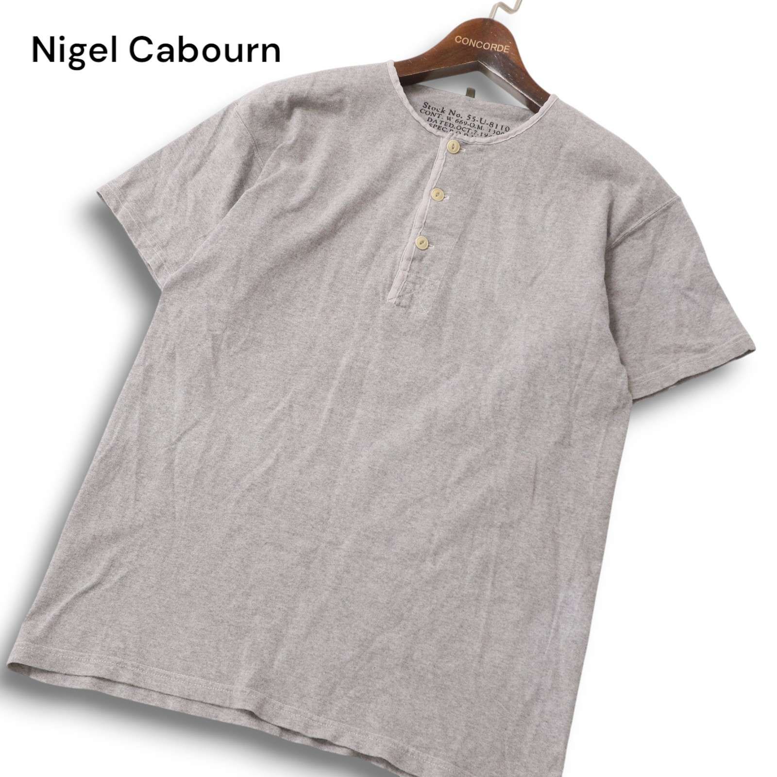 Nigel Cabourn ナイジェルケーボン 春夏☆ ヘンリーネック 半袖 