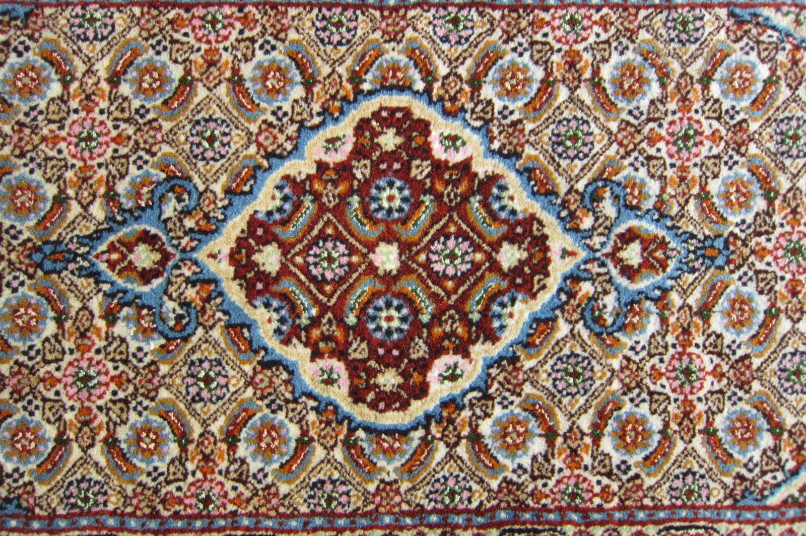 90×60】イラン直輸入☆ムード産ペルシャ絨毯・カーペット・ラグ