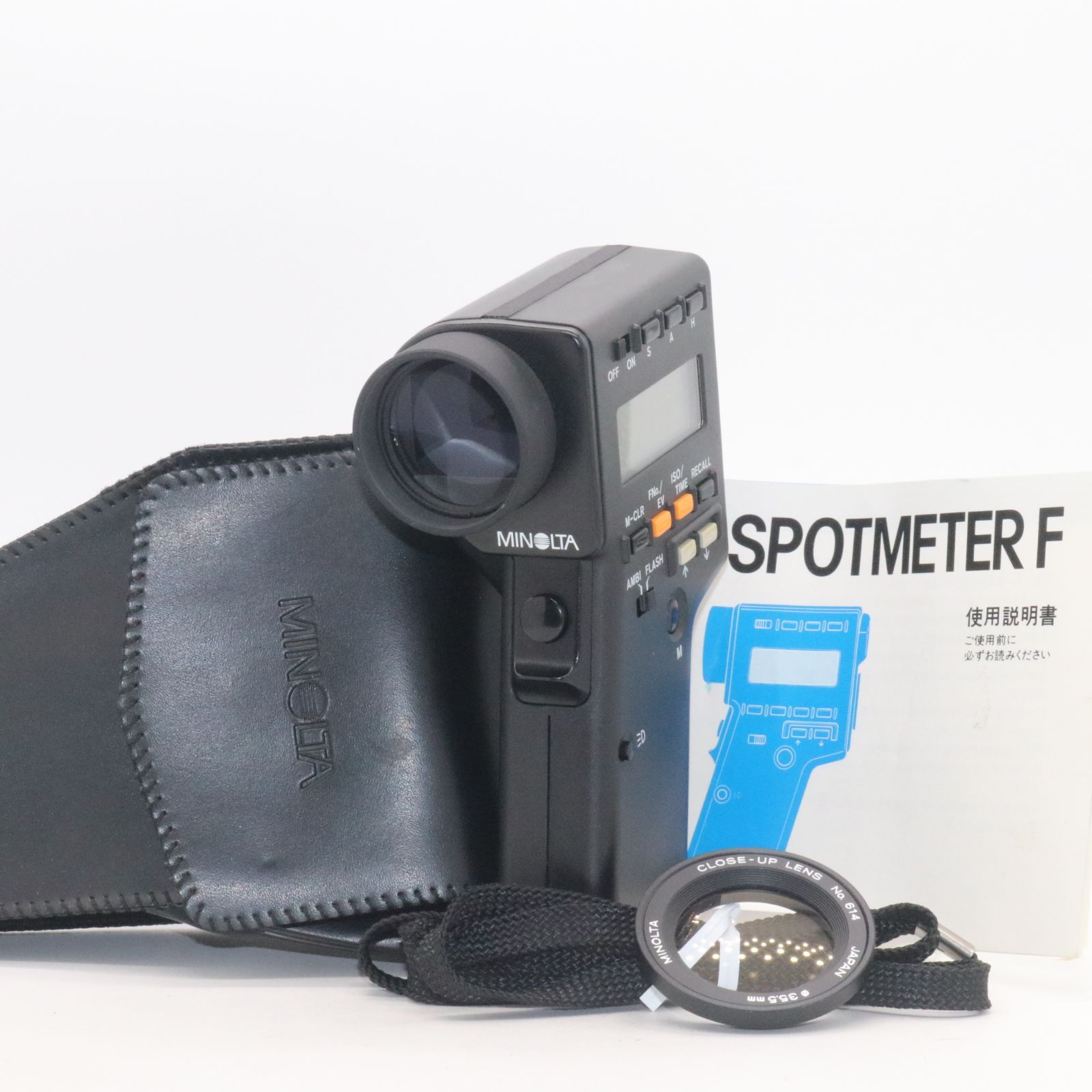 外観光学極上品 MINOLTA SPOTMETER F 単体露出計 w/ CLOSE-UPレンズ