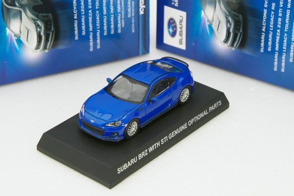 中古品＞京商 1/64 スバル BRZ 純正オプションパーツ ブルー