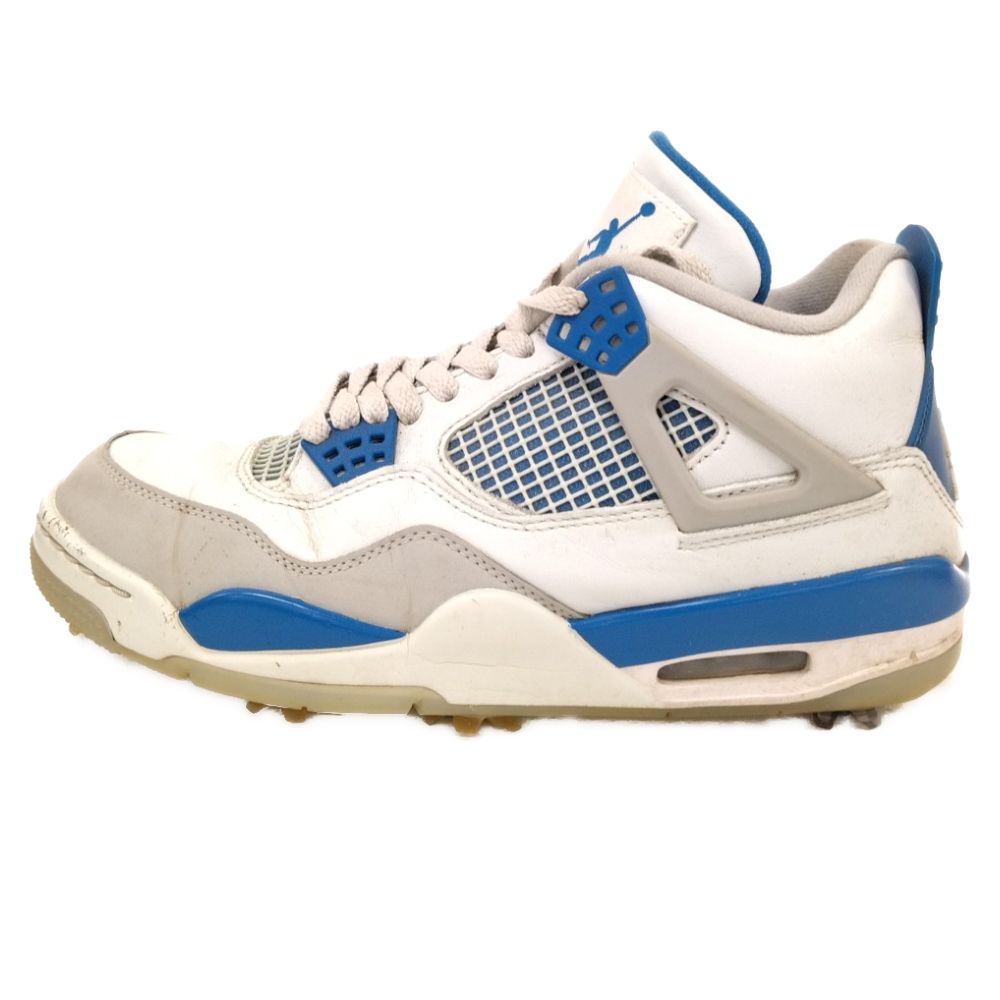 NIKE (ナイキ) AIR JORDAN 4 GOLF MILITARY BLUE エア ジョーダン 4 ...