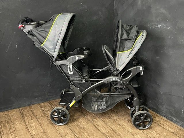 baby trend 二人乗りベビーカー ブラック/グレー