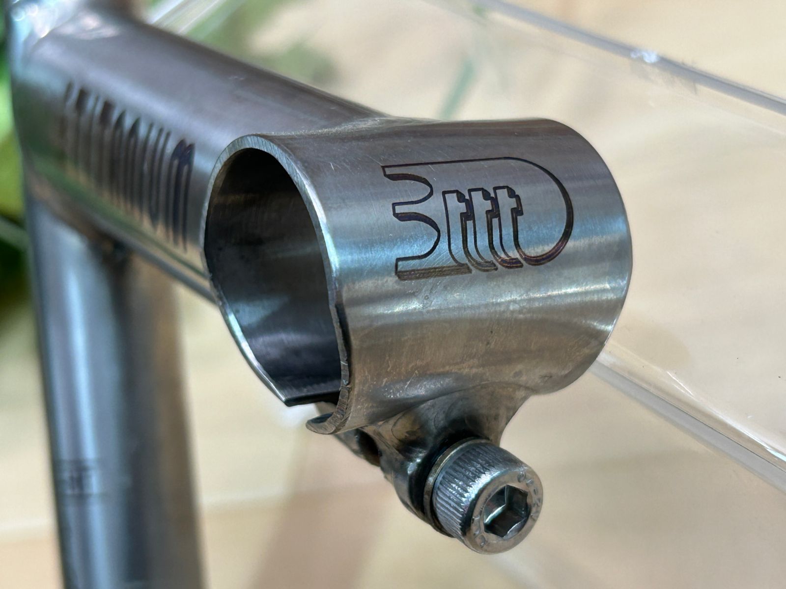 テルスポ イチ推し!! 上品!! ビンテージ!! 3ttt PRO TITANIUM STEM 100mm 178g スリーティー プロ チタニウム ステム チタン クイルステム スレッドステム 3T ロード ミニベロ ピスト MTB M-1368 BRIGHTFACE_UK