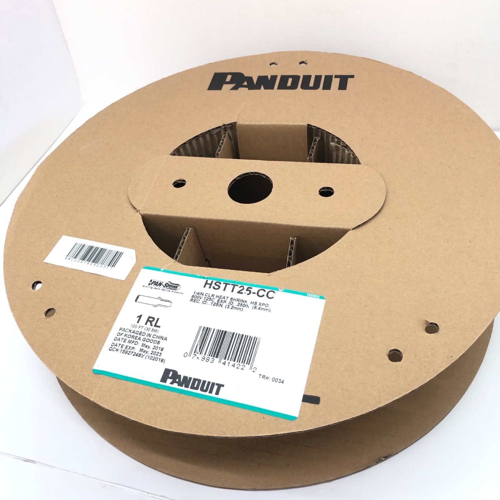 PANDUIT(パンドウイット):パンドウイット　熱収縮チュ-ブ　イエローグリーン　（５本入） HSTT100-48-545 オレンジブック - 1