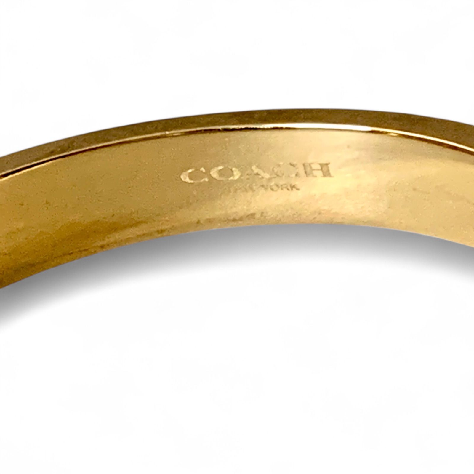 未使用品】COACH コーチ バングル ブレスレット プレーテッド 未使用品】COACH コーチ バングル ブレスレット プレーテッド