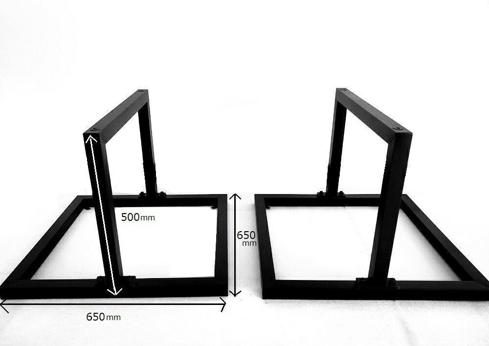 家具 T型 特大サイズ テーブル用脚 2m以上対応 2個セット マットブラック