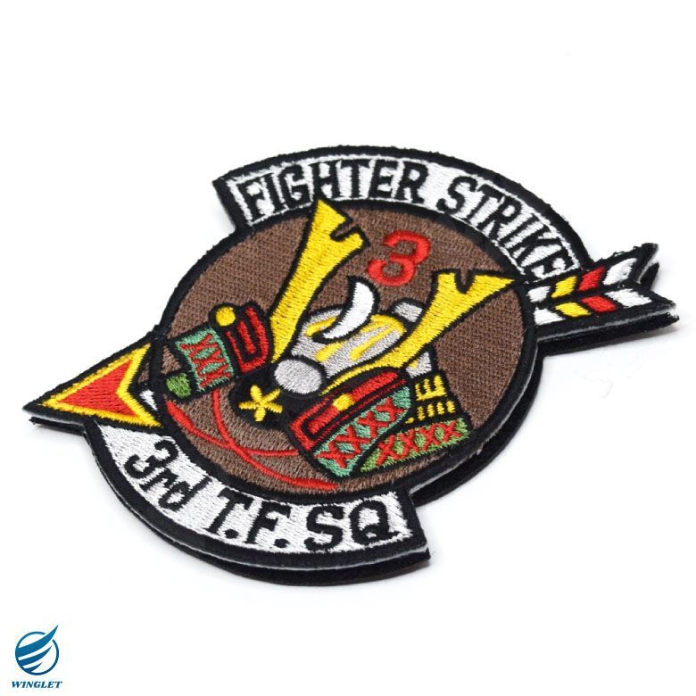 【セット品】航空自衛隊 ワッペン 百里基地 SAYONARAパッチ ベルクロ付き wa-hyakuri2024-05.jpg