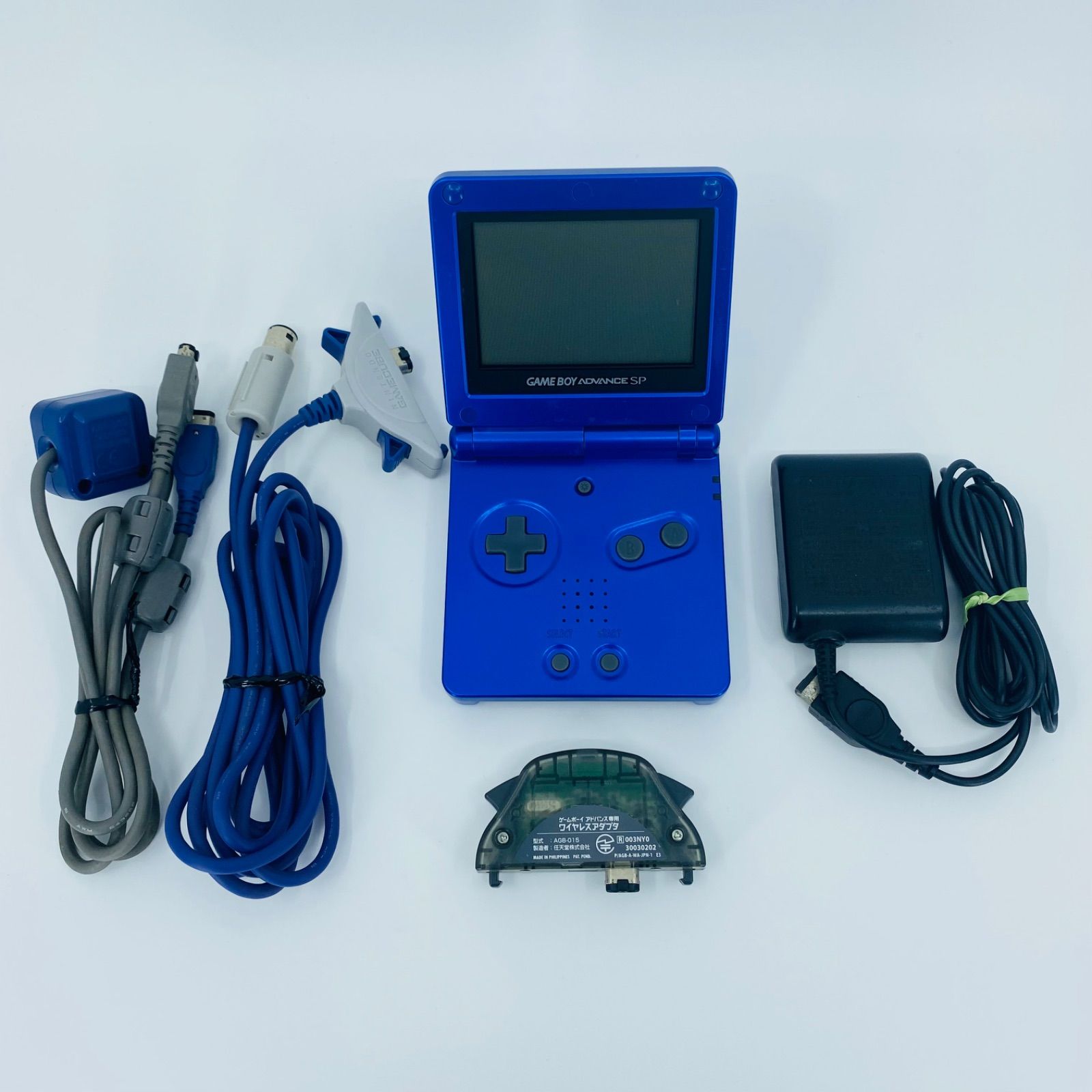 GBASP ゲームボーイアドバンスSP 充電器　AGB-015 ワイヤレスアダプタ　AGB-005 通信ケーブル　DOL-011 ゲームキューブケーブル