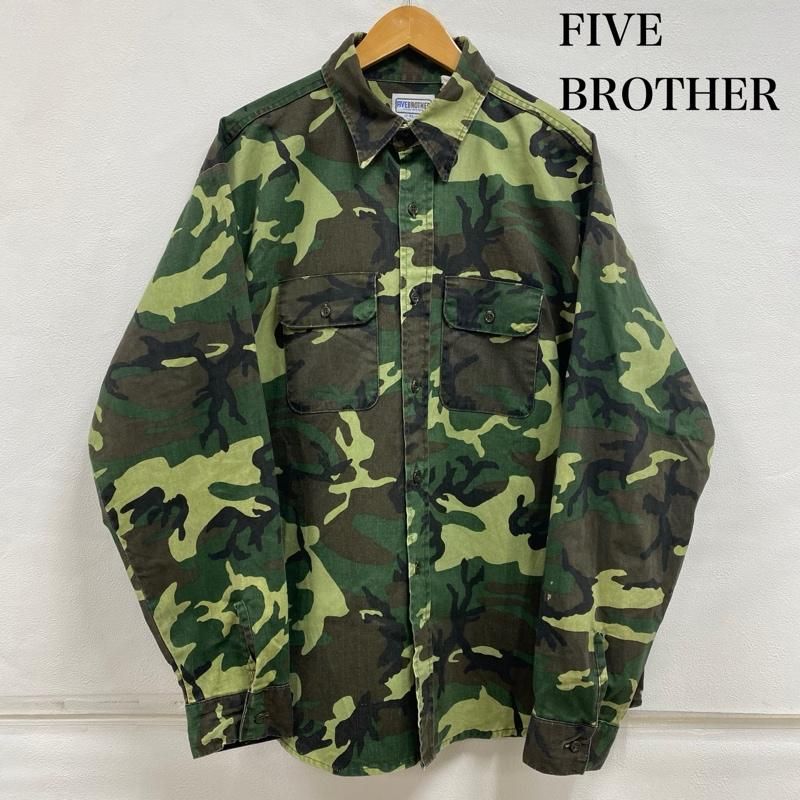 FIVE BROTHER ファイブブラザー シャツ、ブラウス 長袖 70's 80's USA製 シャモアクロス ダックハンターカモ ヘヴィーウェイト