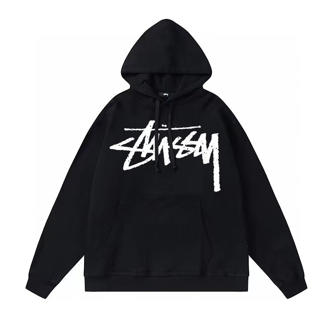 新品未使用】STUSSY スウェット100% コットンフード付きコート