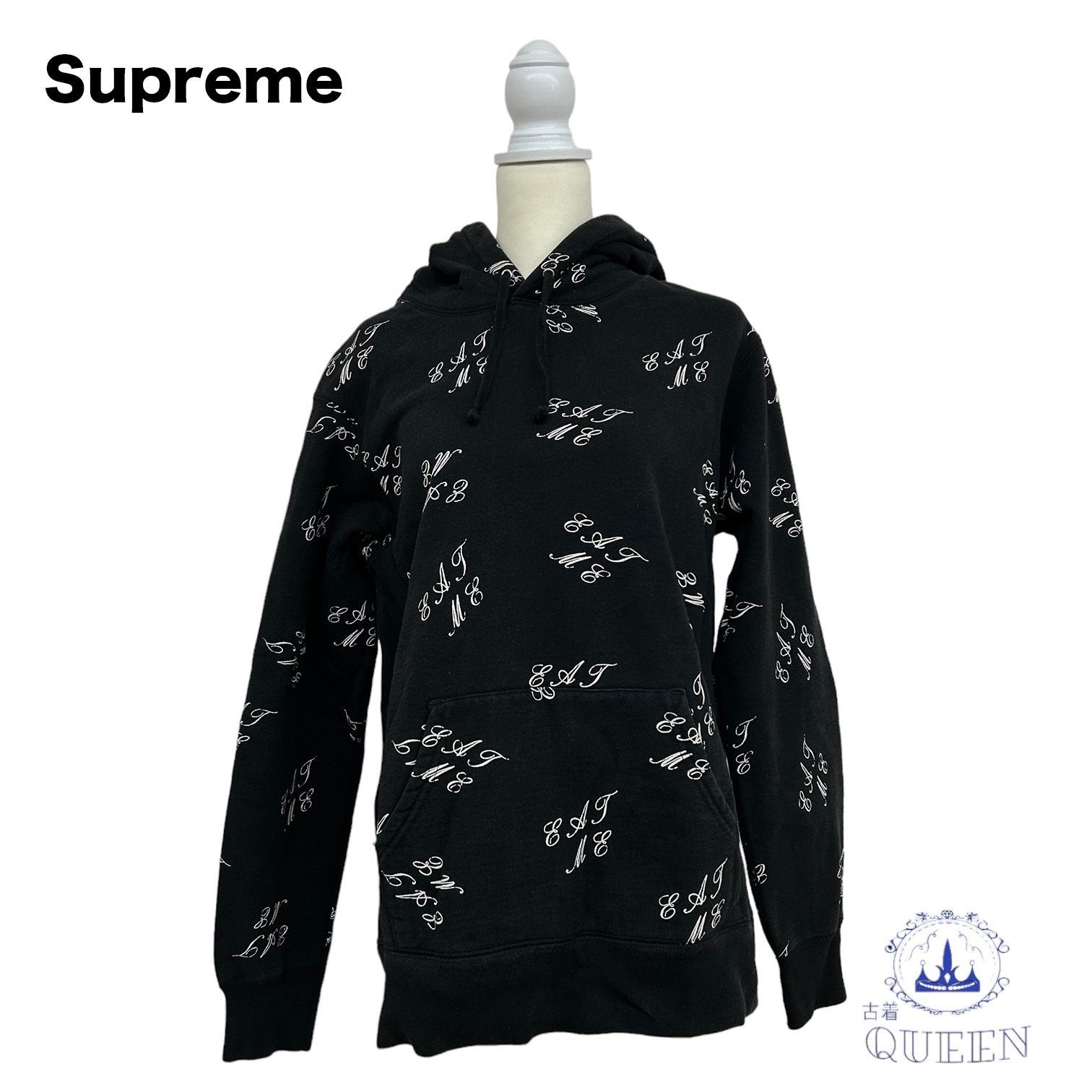 ☆美品☆ Supreme シュプリーム パーカー 長袖 ランダムパターン ロゴ 