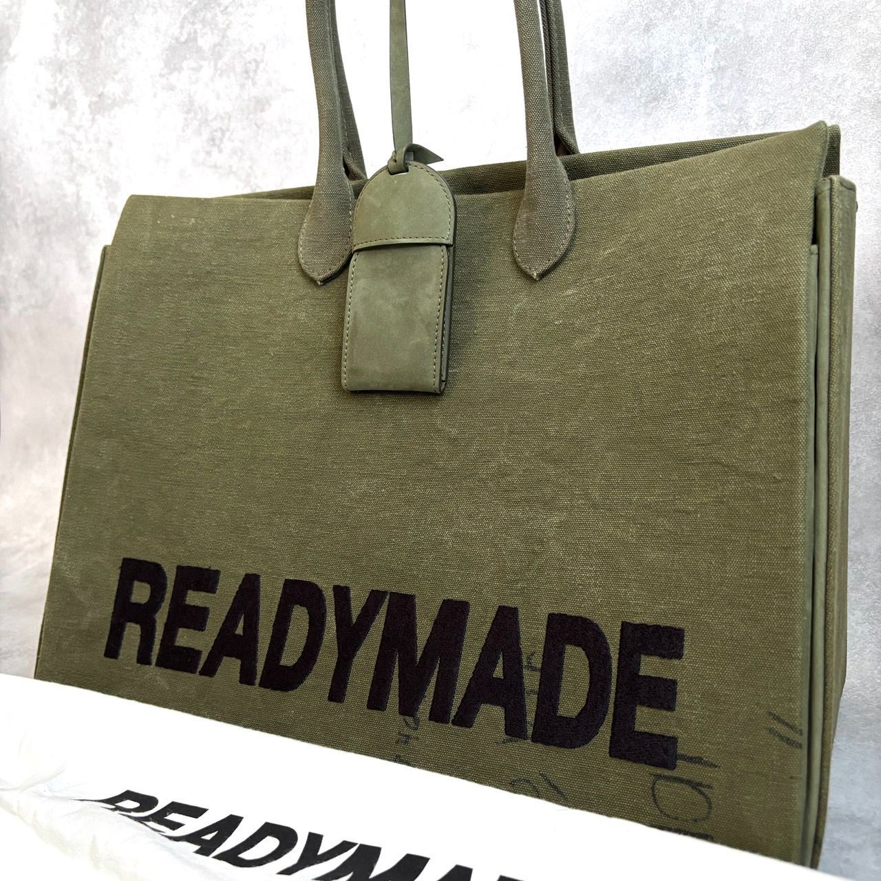READY MADE SHOPPING BAG 40 LOGO カーキ READYMADE(レディメイド)の