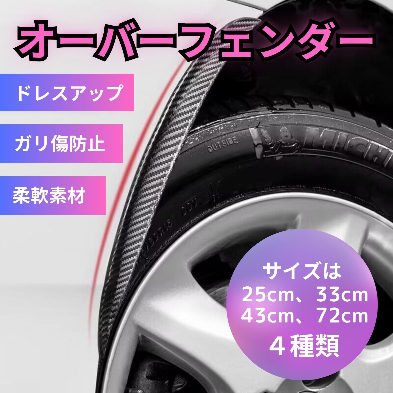 オーバーフェンダー モール J-NEXT ポリウレタン製オーバーフェンダー