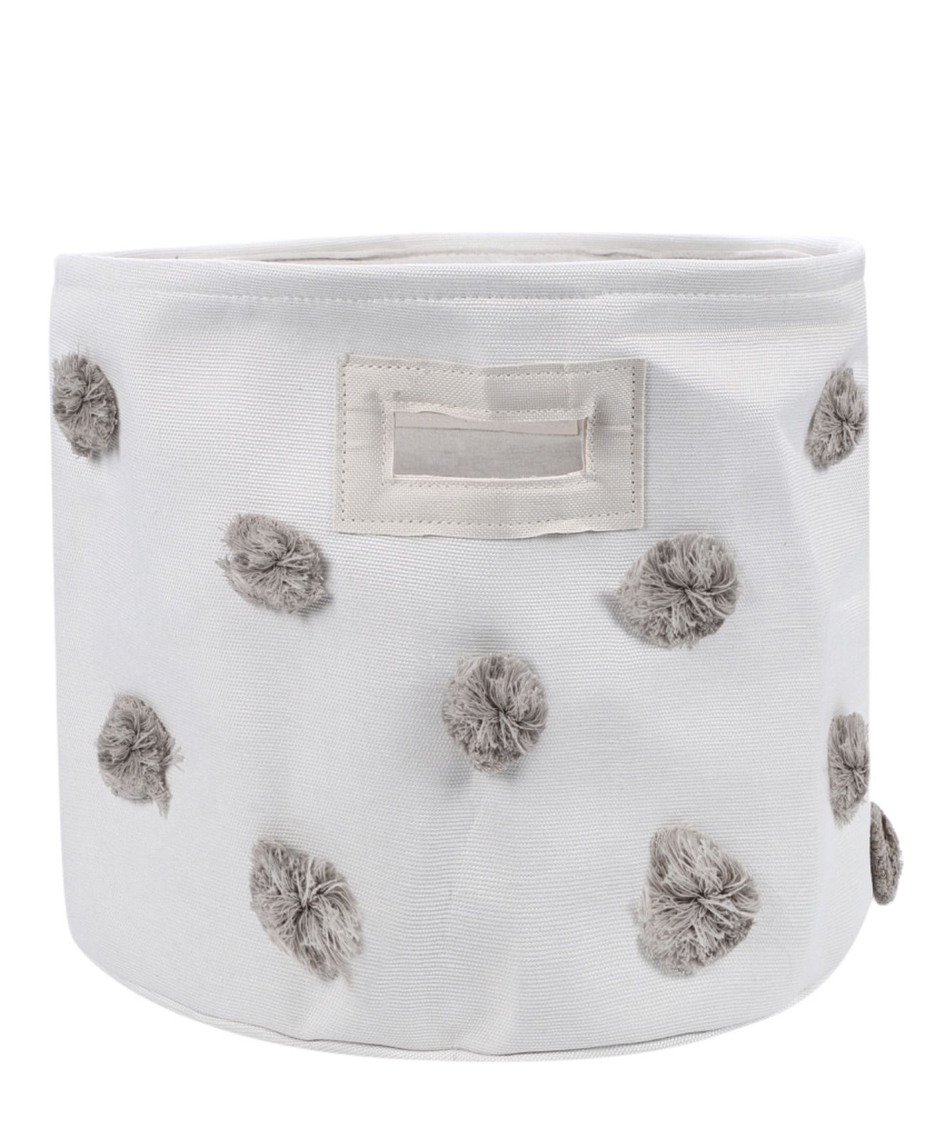 söt baby（ソットベイビー）ポンポン収納バスケット　グレージュ　OUTLET