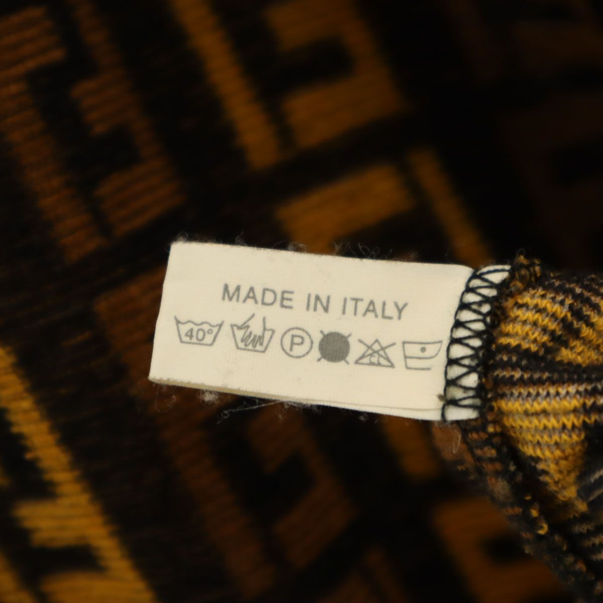 【美品】FENDI ズッカ パイル地 ノースリーブ ワンピース サイズ42 FENDI フェンディ イタリア製 ズッカ柄 ノースリーブ パイル地