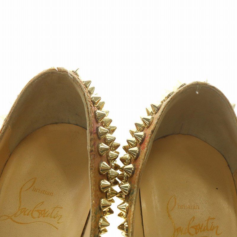 クリスチャンルブタン　スタッズエナメルパンプス クリスチャンルブタン Christian louboutin パンプス エナメル