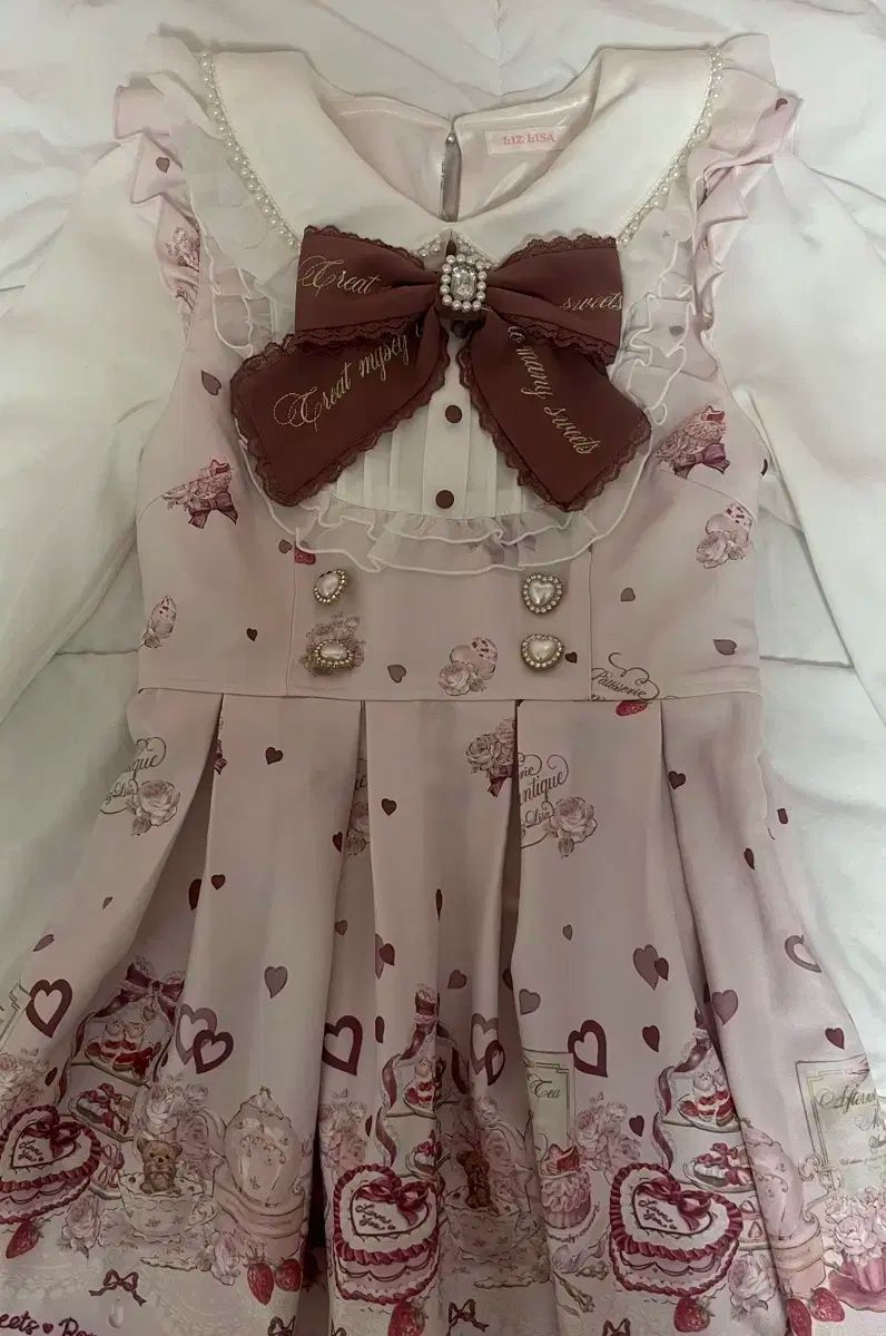 LIZLISA アフタヌーンティー柄 セットアップ スカパン アフタヌーン柄セットアップ LIZLISA アフタヌーンティー柄