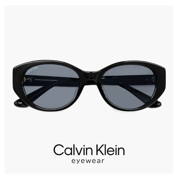 【新品】 カルバンクライン サングラス ck24556slbk 001 52mm calvin klein メンズ レディース ユニセックス モデル UVカット UV400 おしゃれ 紫外線対策 ブランド カルバン・クライン 黒 黒ぶち ブラッ