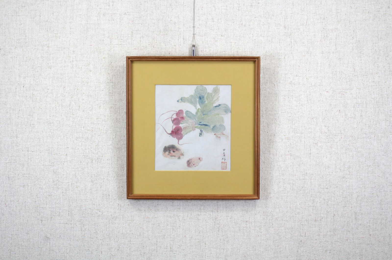 津田青楓『野菜』水彩画 絵画 津田青楓『野菜』色紙水彩 絵画 - メルカリ