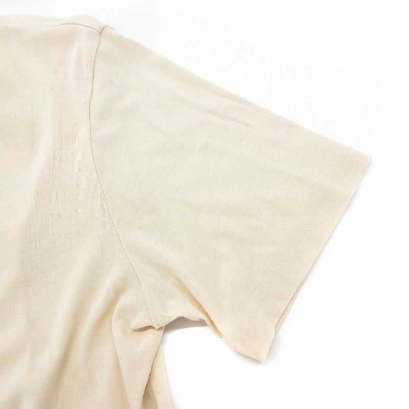 ダックス DAKS Tシャツ カットソー 半袖 チェック柄 42 ベージュ