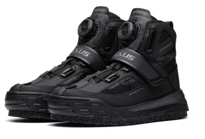 シマノ ジオロックDS シューズ カットラバーピンフェルト FS-160Y ブラック 28cm | 磯ブーツ shimano 釣具