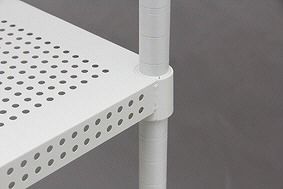 アイリスオーヤマ ラック メタルラック パンチング 5段 ホワイト 防サビ加工 幅120×奥行46×高さ178.5cm ポール径25mm スチールラック サビに強い 本体 CMR-P1218J IRIS OHYAMA MARWIL-DEMENAGEMENTS_CH