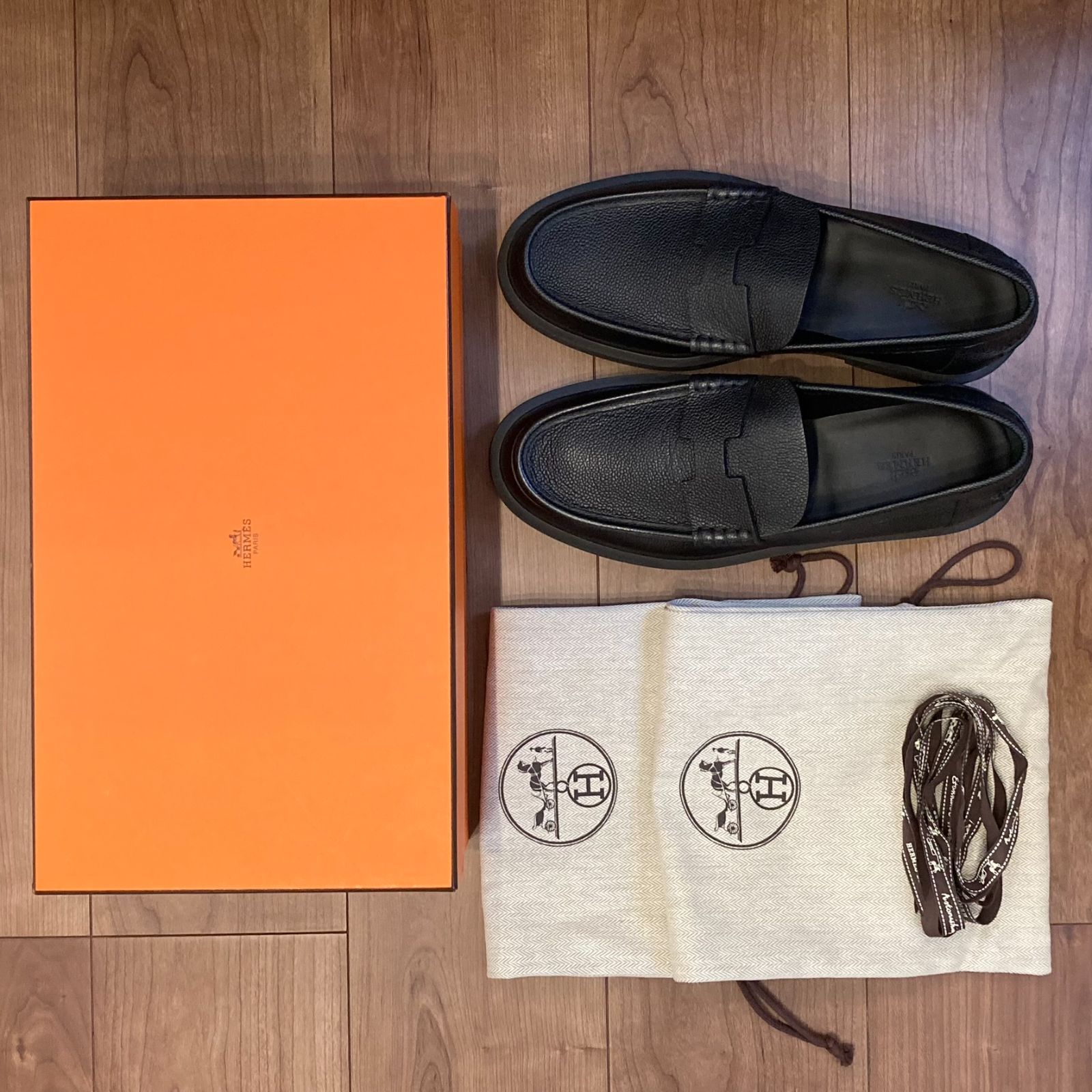 新品　エルメス　ビジネス　カジュアル　シューズ　革靴　ローファー　モカシン　仕事 新品 エルメス ビジネス カジュアル シューズ ローファー モカシン