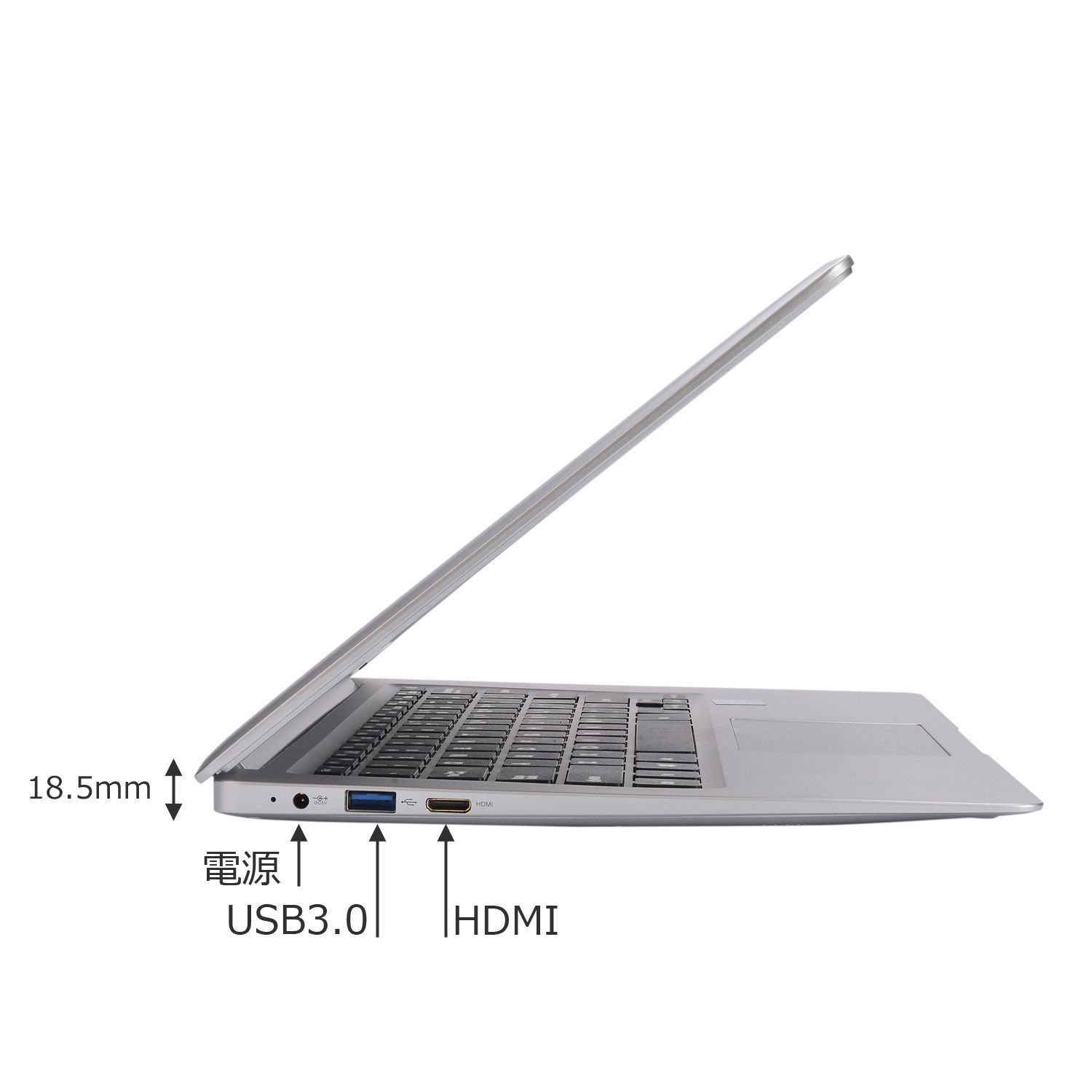 中古] GM-JAPAN 14.1型 GLM-14-3350-64 超軽量 ノートパソコン N3350 4GB/SSD  64GB/WIFI/Office - メルカリ