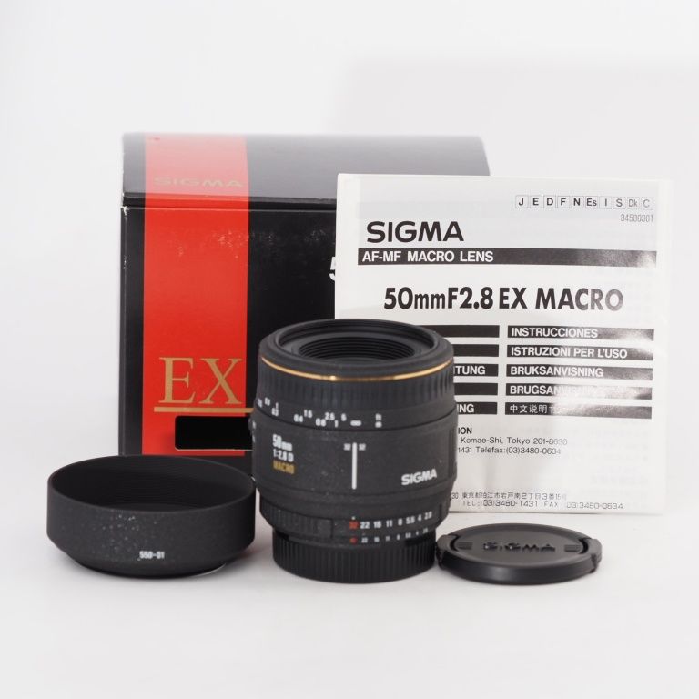 SIGMA シグマ 単焦点マクロレンズ MACRO 50mm F2.8 EX DG ニコン F