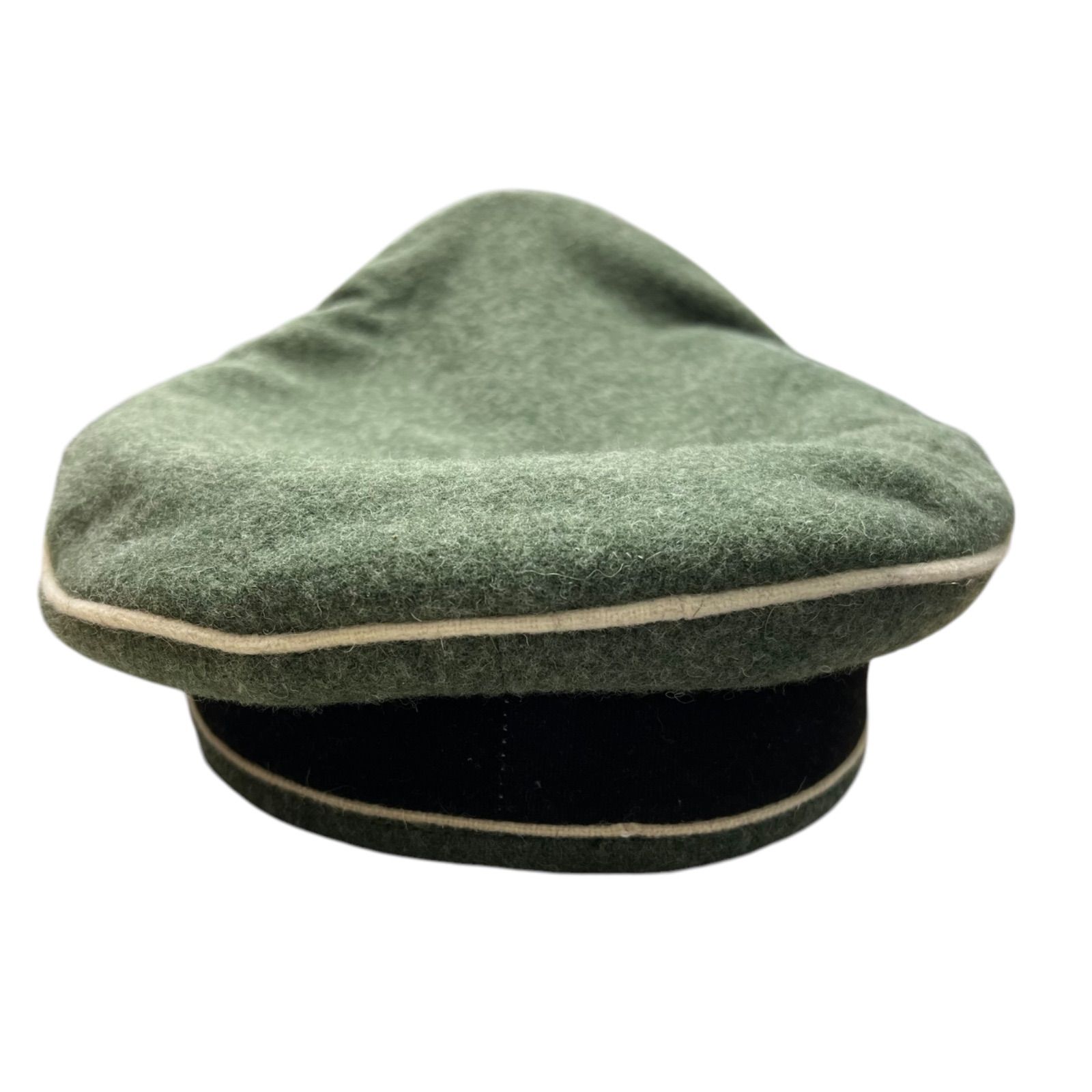 ナチスドイツ軍　SS親衛隊　将校帽子 WW2 ナチスドイツ軍 SS 親衛隊 将官制帽 黒 ASS 帽章・チン