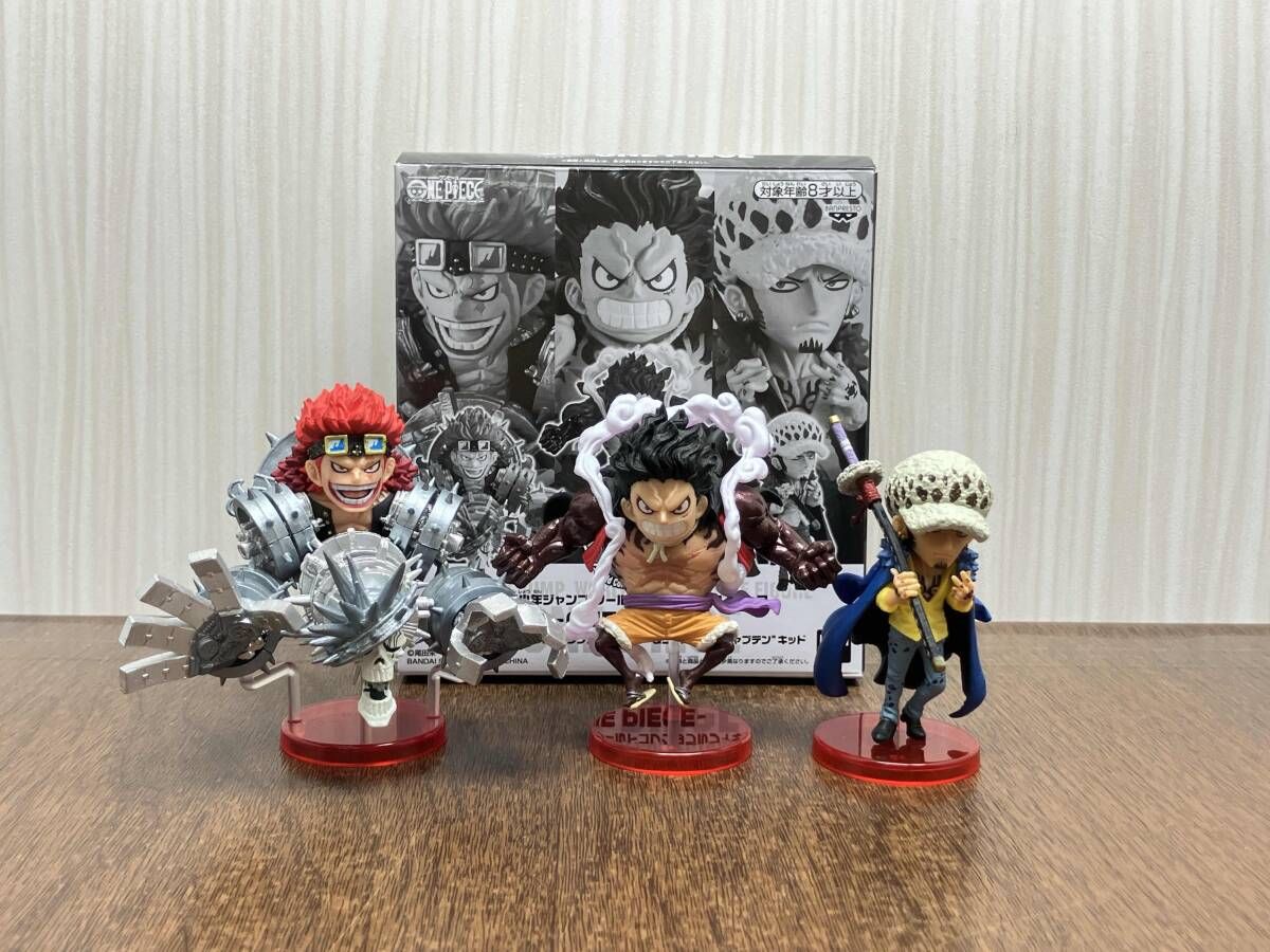 DREAM - モンキーDルフィ&amp;トラファルガーロー&amp;ユースタスキャプテンキッド ワールドコレクタブルフィギュア-ワンピース- サマードリームフィギュア応募者全員サービス 第1弾 ONE PIECE 完成品 フィギュア バンダイスピリッツ 週刊少年ジャンプ ワールドコレクタブルフィギュア ルフィ＆ロー