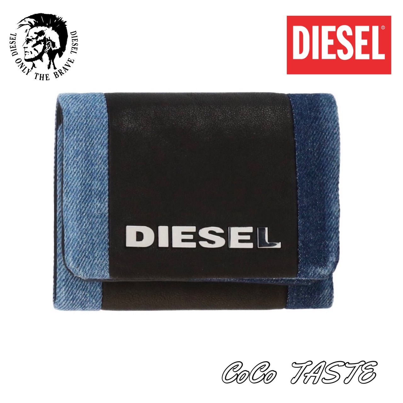 □新品タグ付正規品□DIESEL ディーゼル□3つ折り財布□プレゼント 