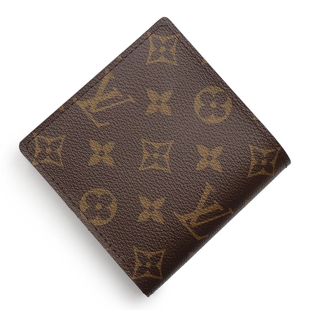 ルイヴィトン モノグラム ポルト 二つ折り財布 ブラウン LOUIS VUITTON - LOUIS VUITTON ポルトモネジップ 二つ折り財布