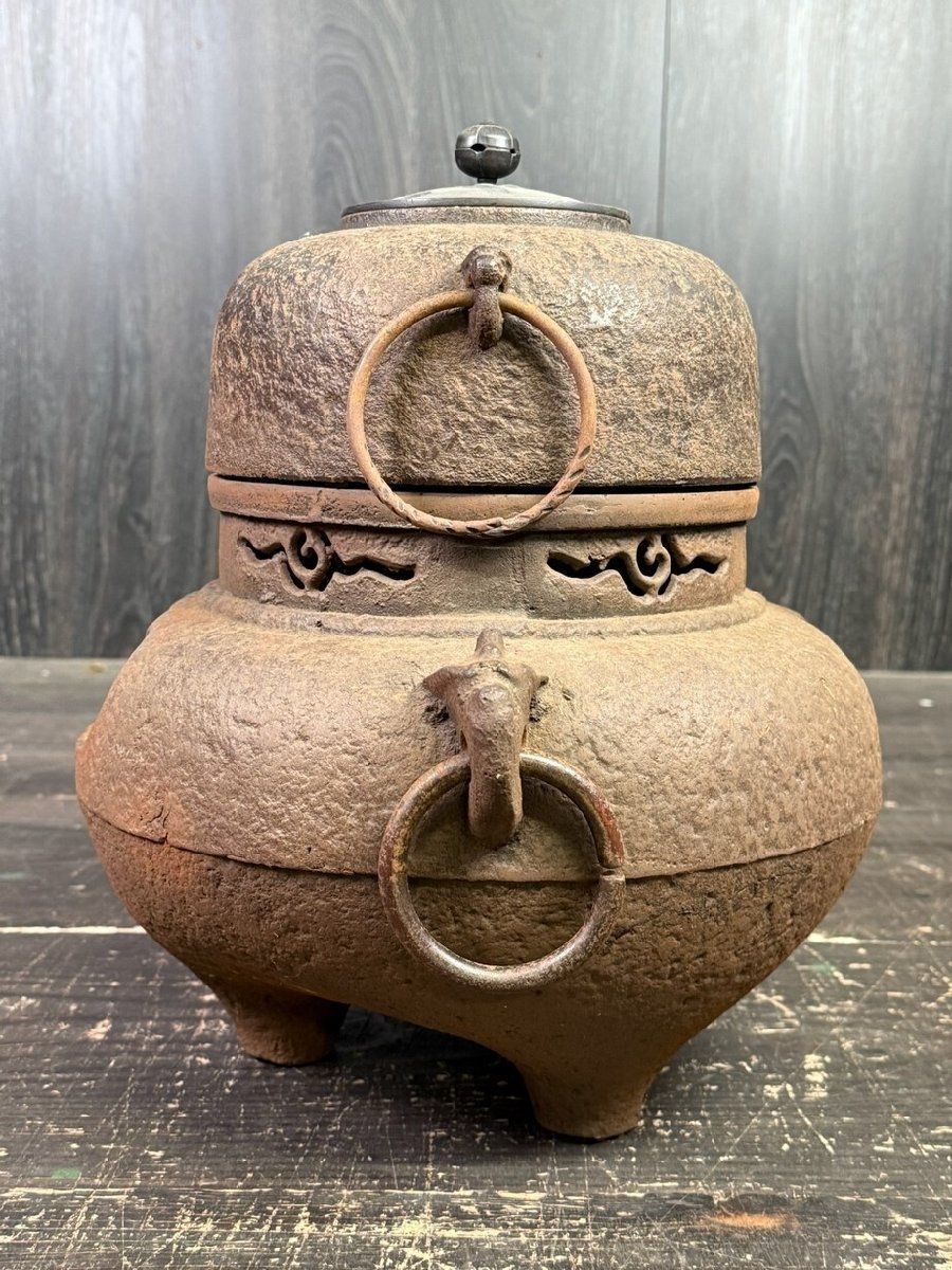 茶道具 茶釜 と 野々田式 炭型ヒーター 鉄瓶 風炉型電熱器 【公式通販