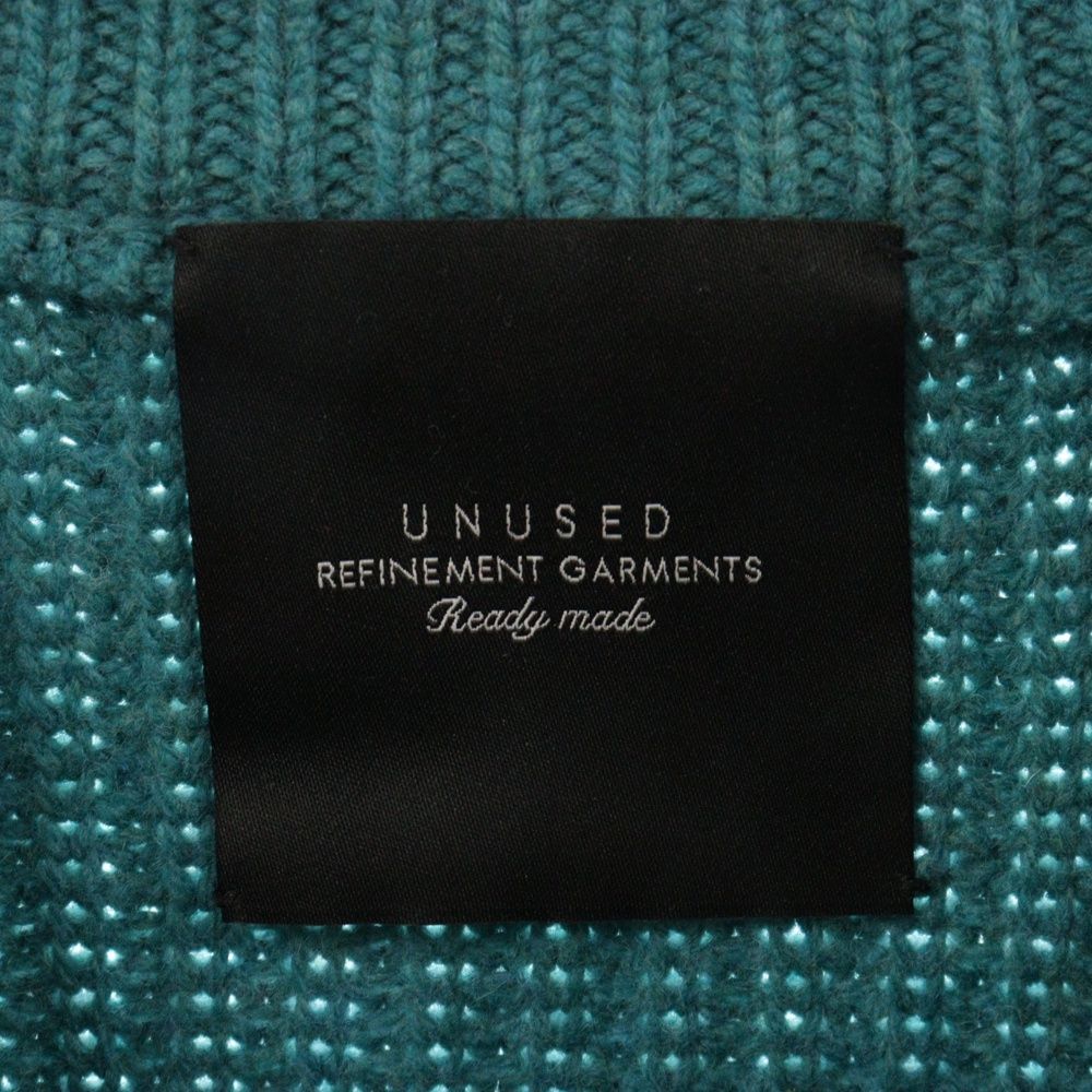 UNUSED 17AW US1335 3Gクルーネックニット UNUSED (アンユーズド) 17AW 3G CREW NECK KNIT ウール混 クルー