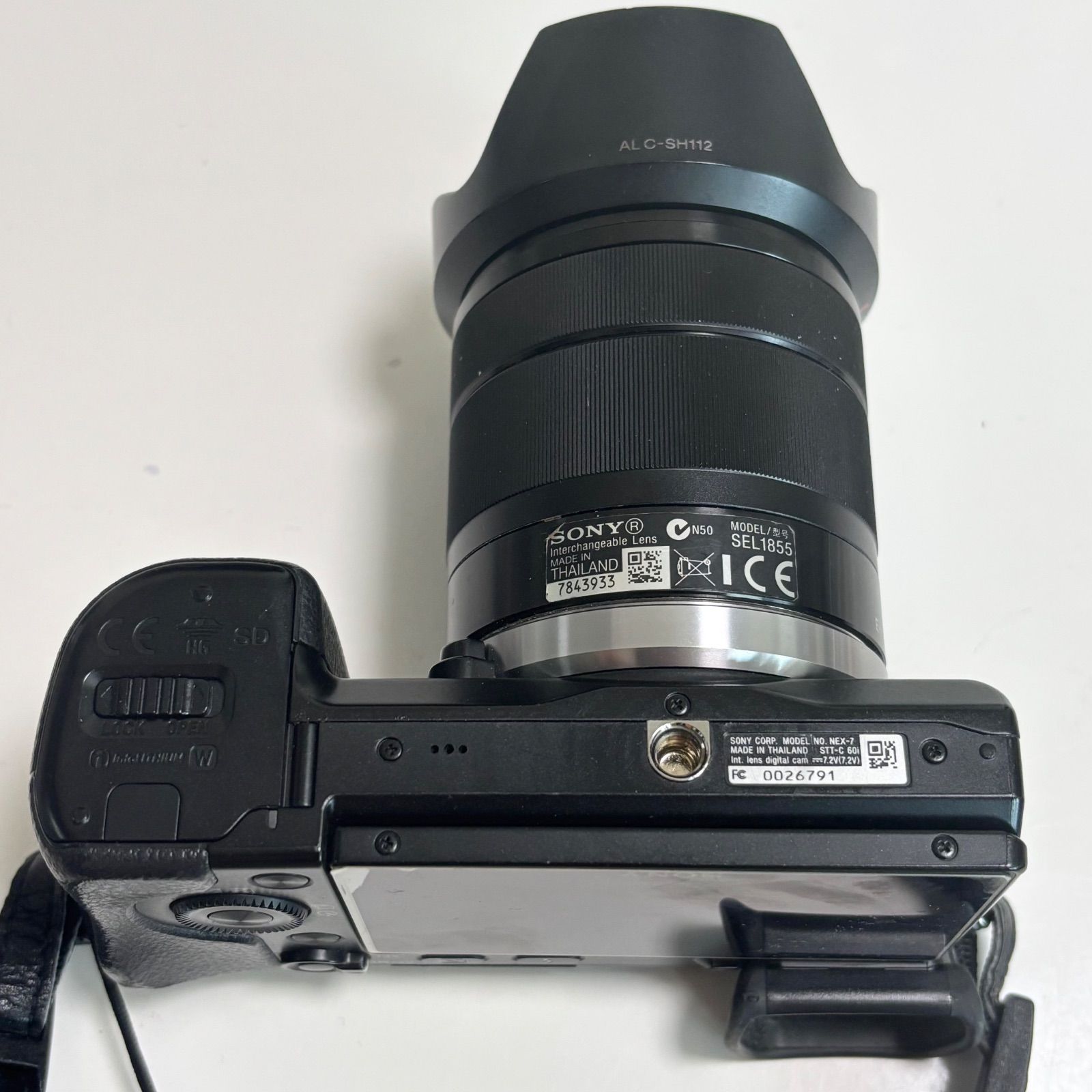 SONY|ソニー|NEX-7|α|ミラーレス一眼カメラ|ブラック|バッテリーつき|動作品|稼働品|