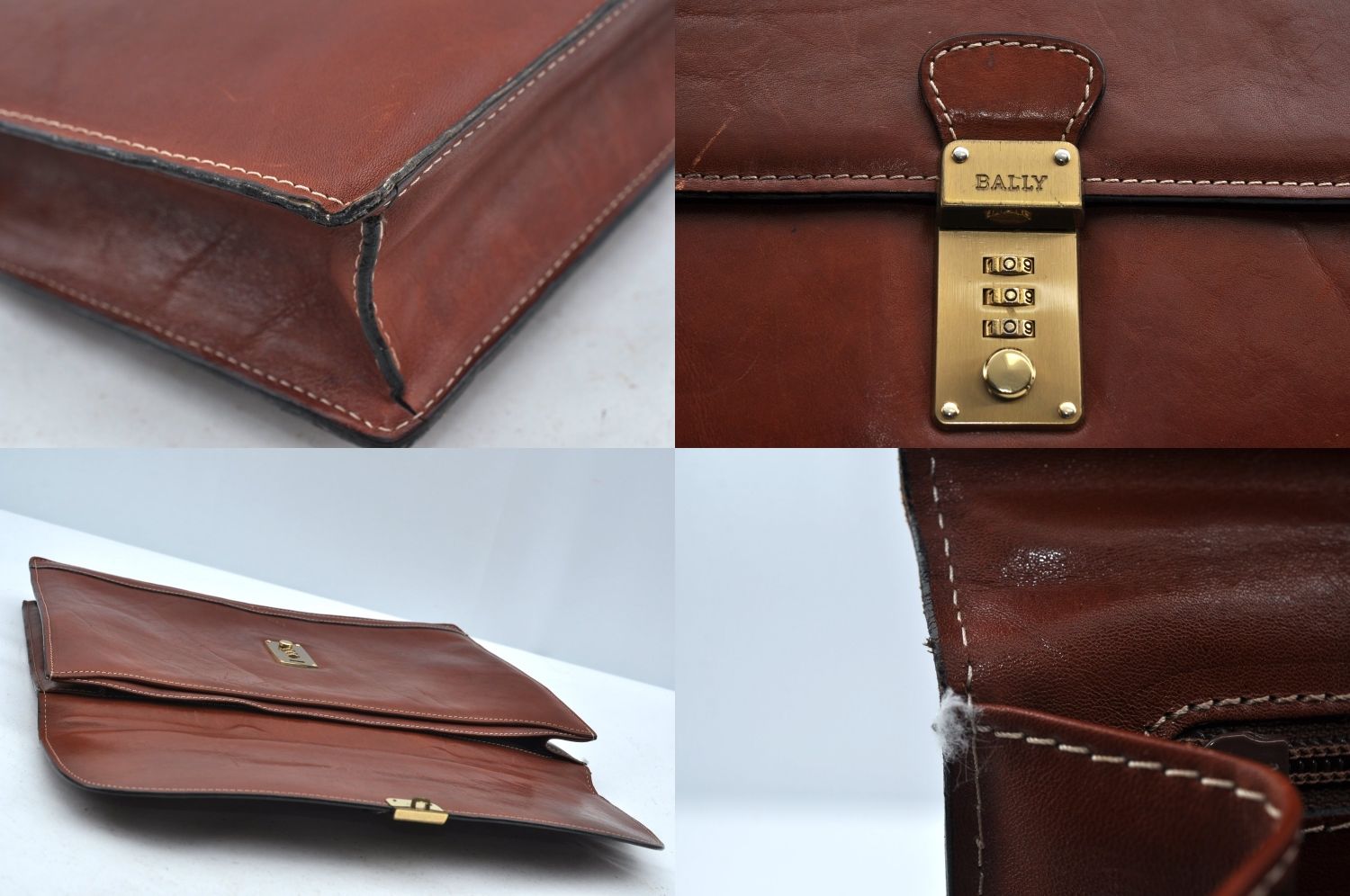 BALLY バリー ビジネスバッグ ショルダーバッグ レザー ブラウン 保存袋 BALLY バリー レザー ショルダーバッグ ブリーフケース ブラウン