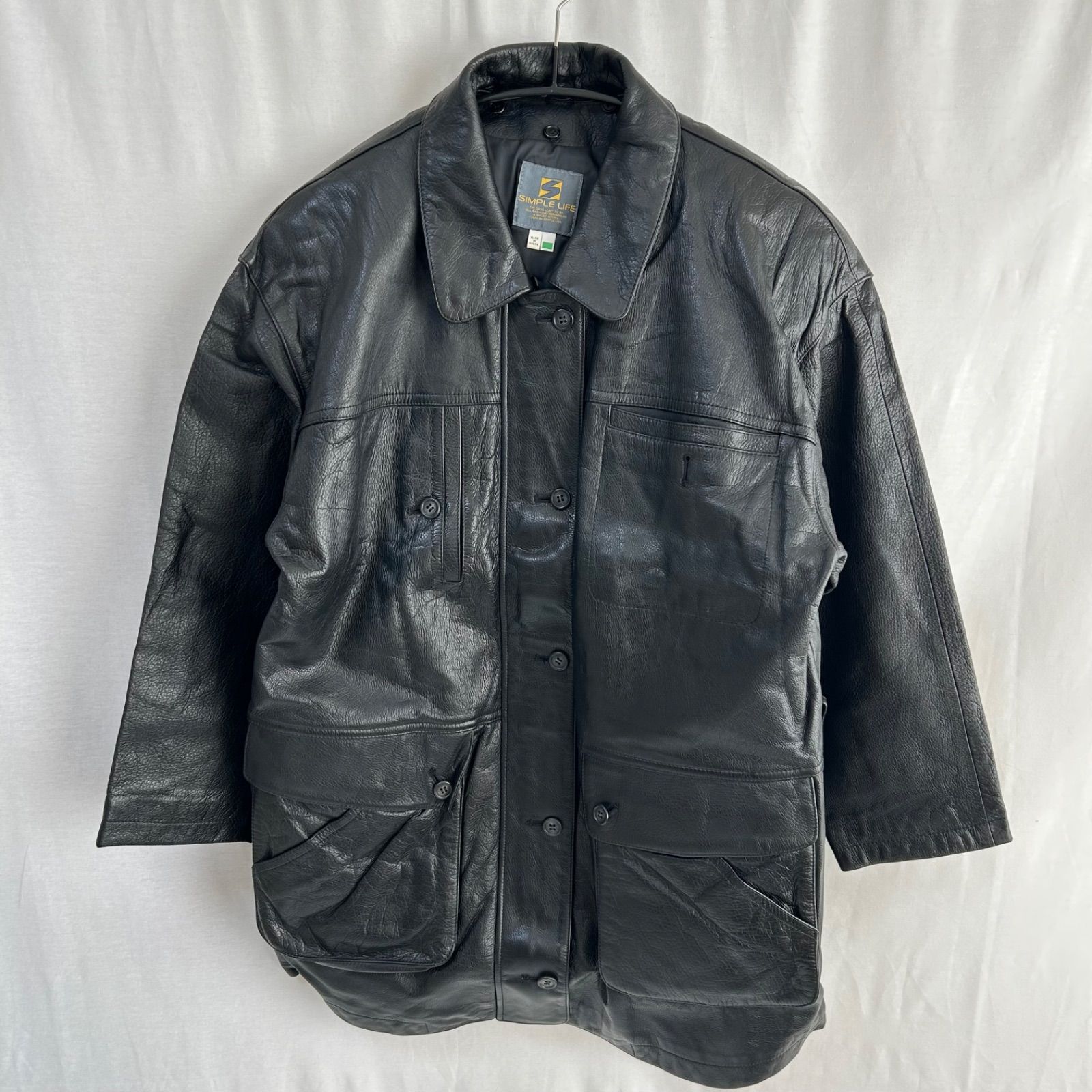 Z1154 SIMPLE LIFE シンプルライフ レザージャケット 牛革 カウレザー 