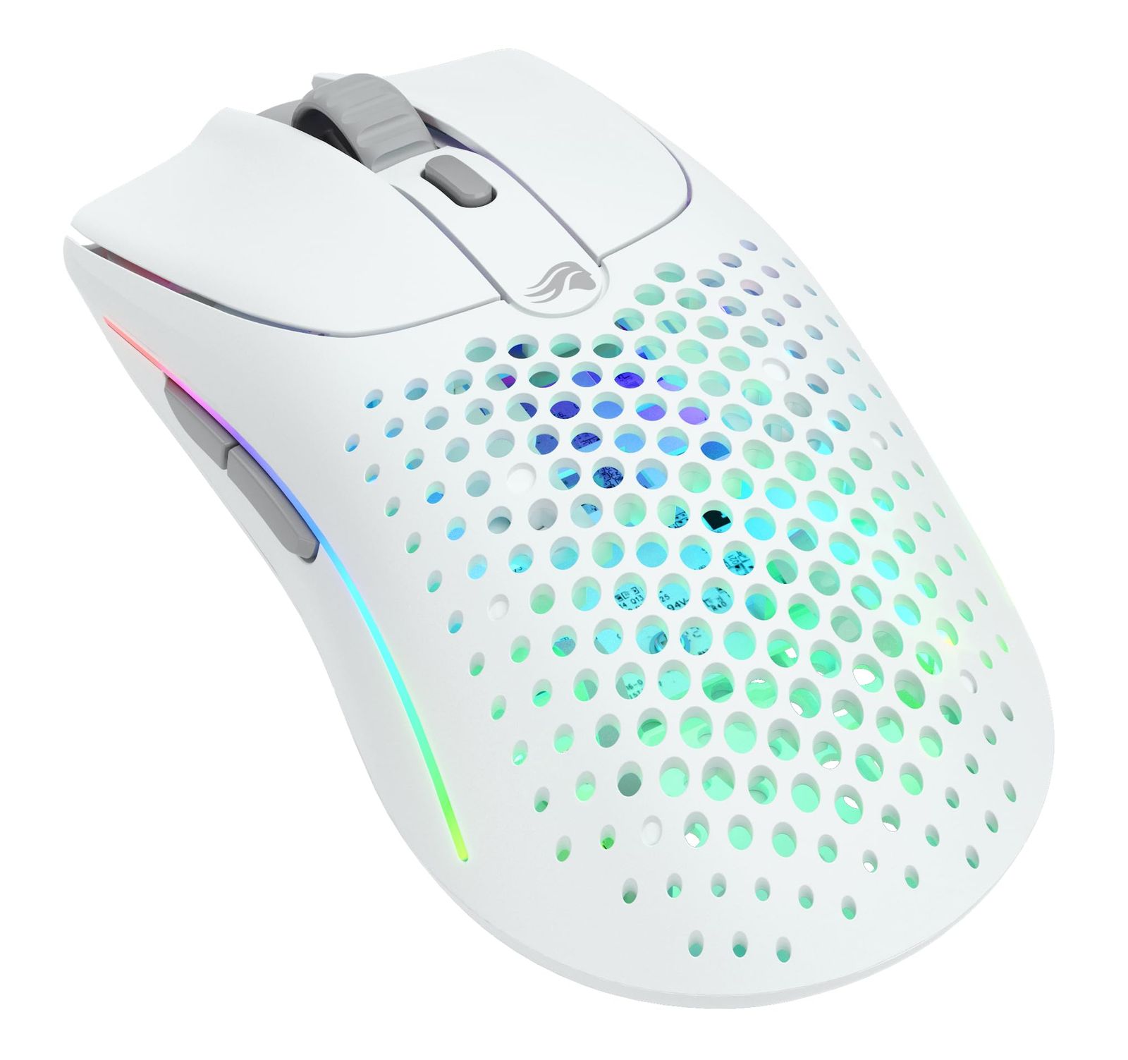 グロリアス Glorious MODEL O 2 Wireless 超軽量68g 大容量バッテリー搭載 RGB 2.4Gワイヤレス Bluetooth接続対応 ゲーミングマウス マットホワイト GLO- ホワイト Model O 2 Wireless