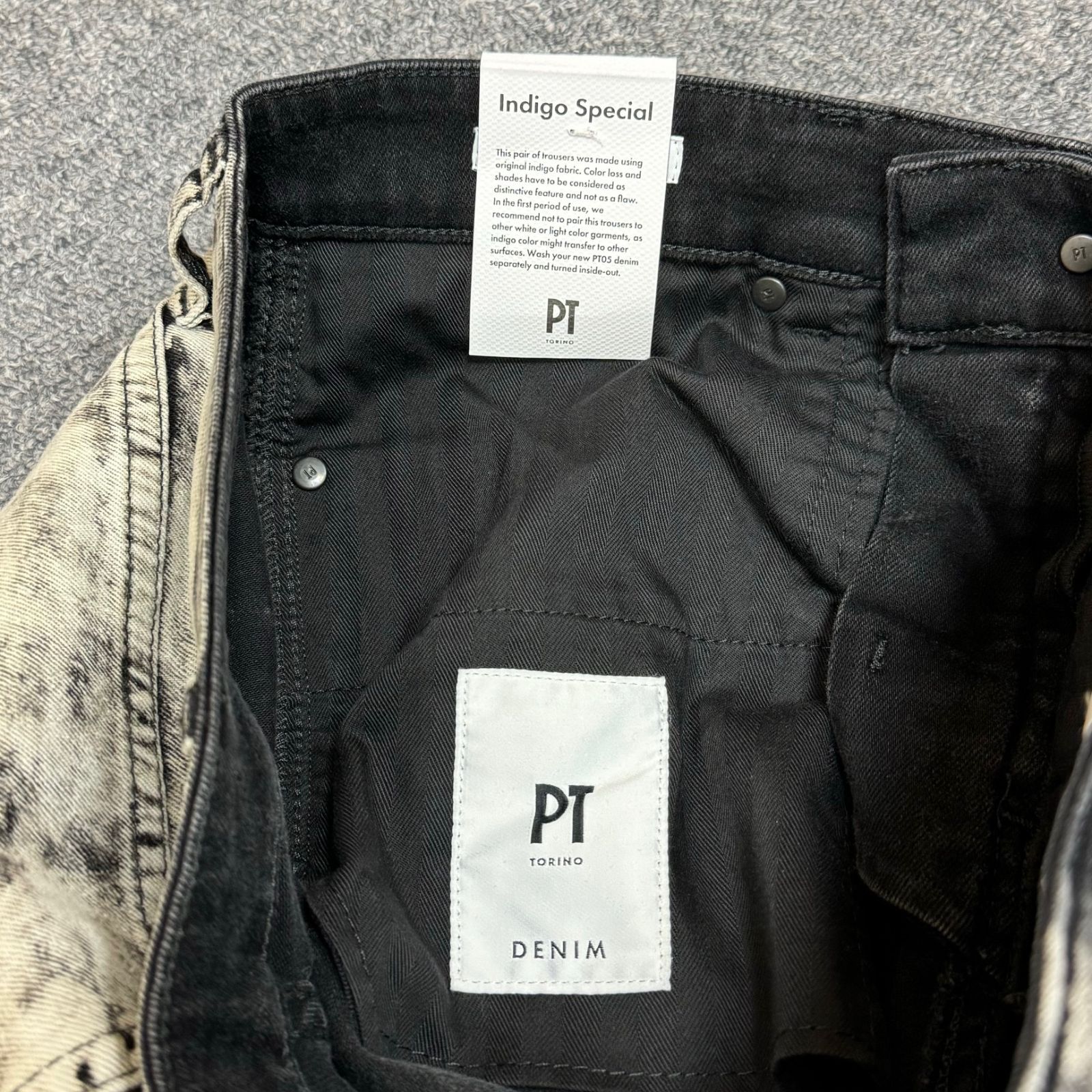 PT TORINO ブラックチノパン サイズ50 PT TORINO ピーティートリノ / GENTLEMAN FIT ストレッチウール