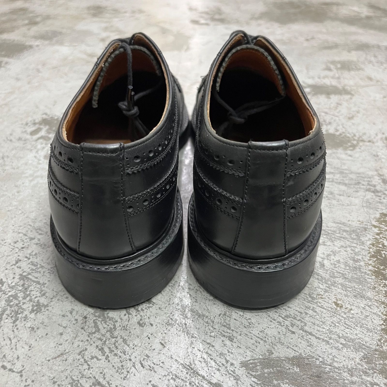 RRL ウィングチップ シューズ 短靴 ダブルアールエル 7.5 ブラック